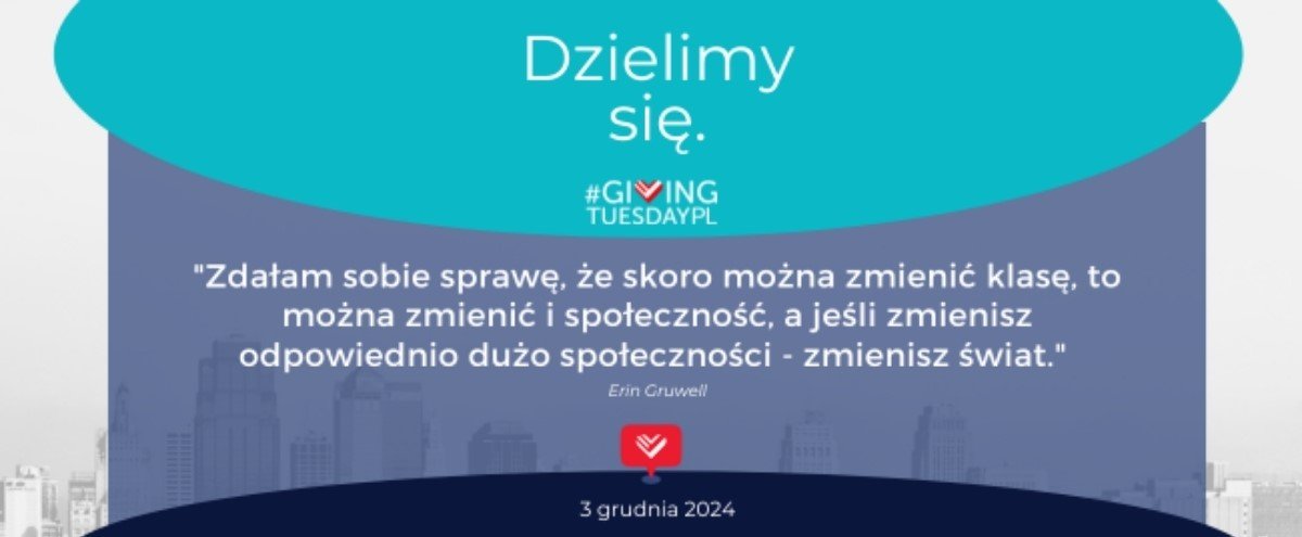 Grafika z cytatem Erin Grunwell: ""Zdałam sobie sprawę, że skoro można zmienić klasę, to można zmienić i społeczność, a jeśli zmienisz odpowiednio dużo społeczności - zmienisz świat."