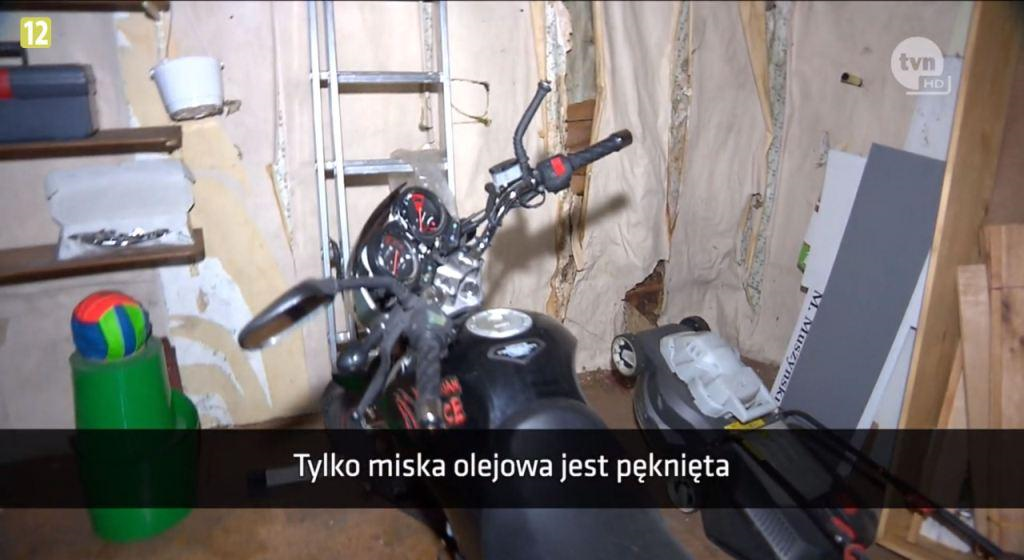 Motocykl po wypadku