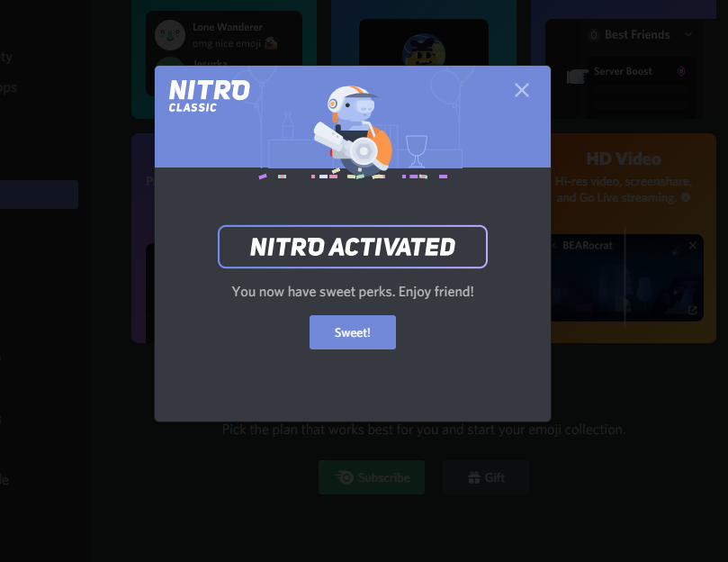 discord and steam nitro