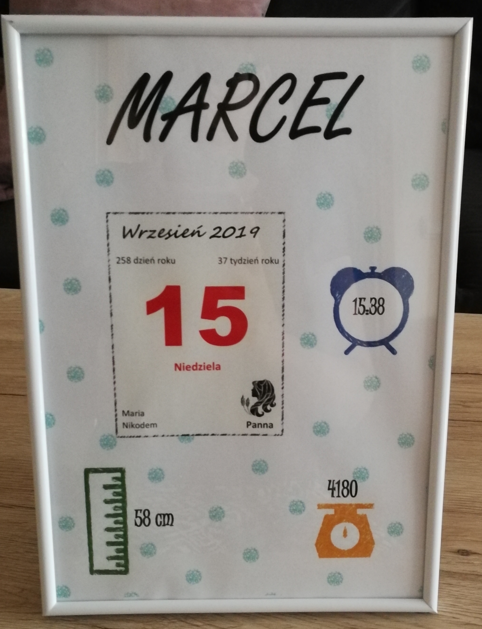 Metryczka miętowa
