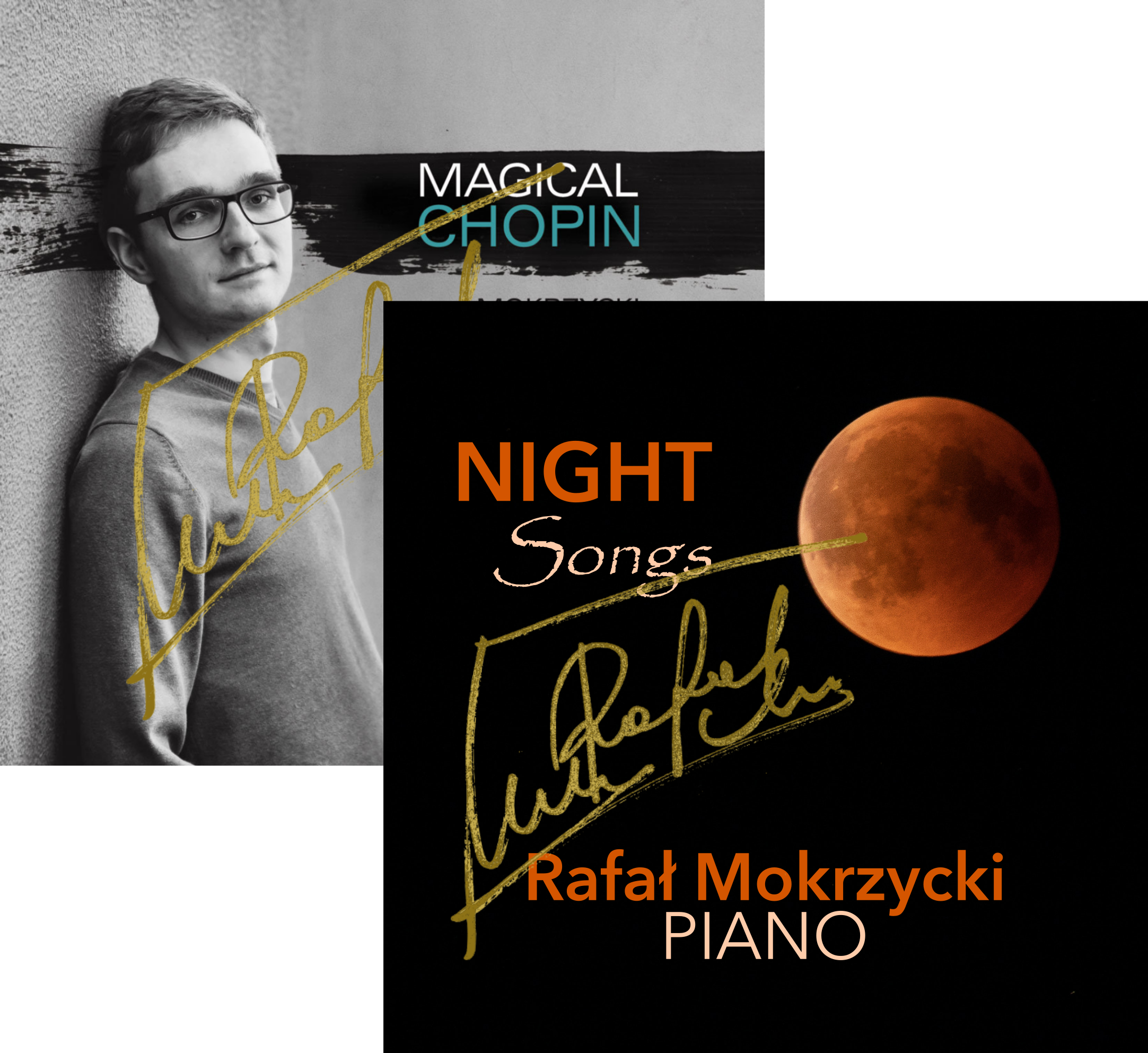 Moje obie płyty z autografem