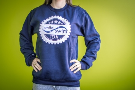 Bluza smile-swim team Granatowa rozmiar L bez kaptura