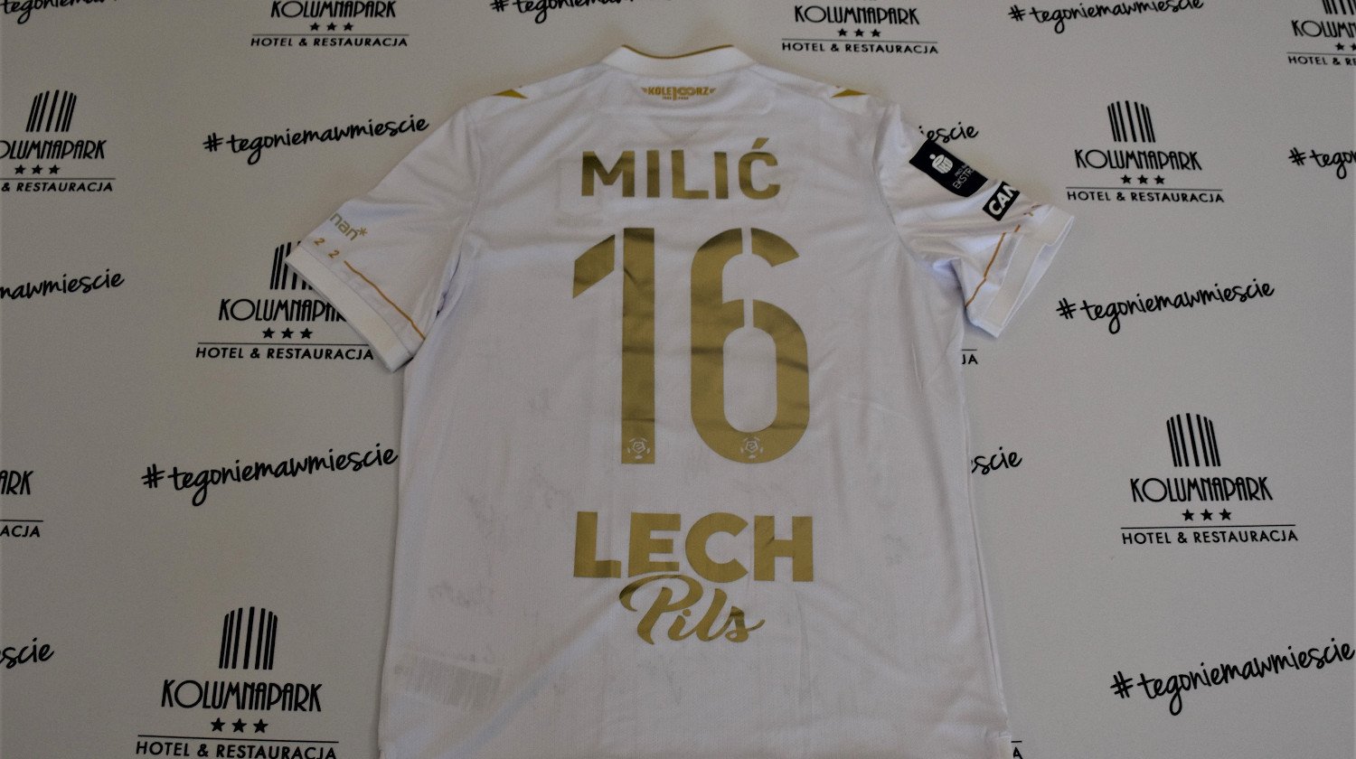 Koszulka piłkarska Lech Poznań z autografami