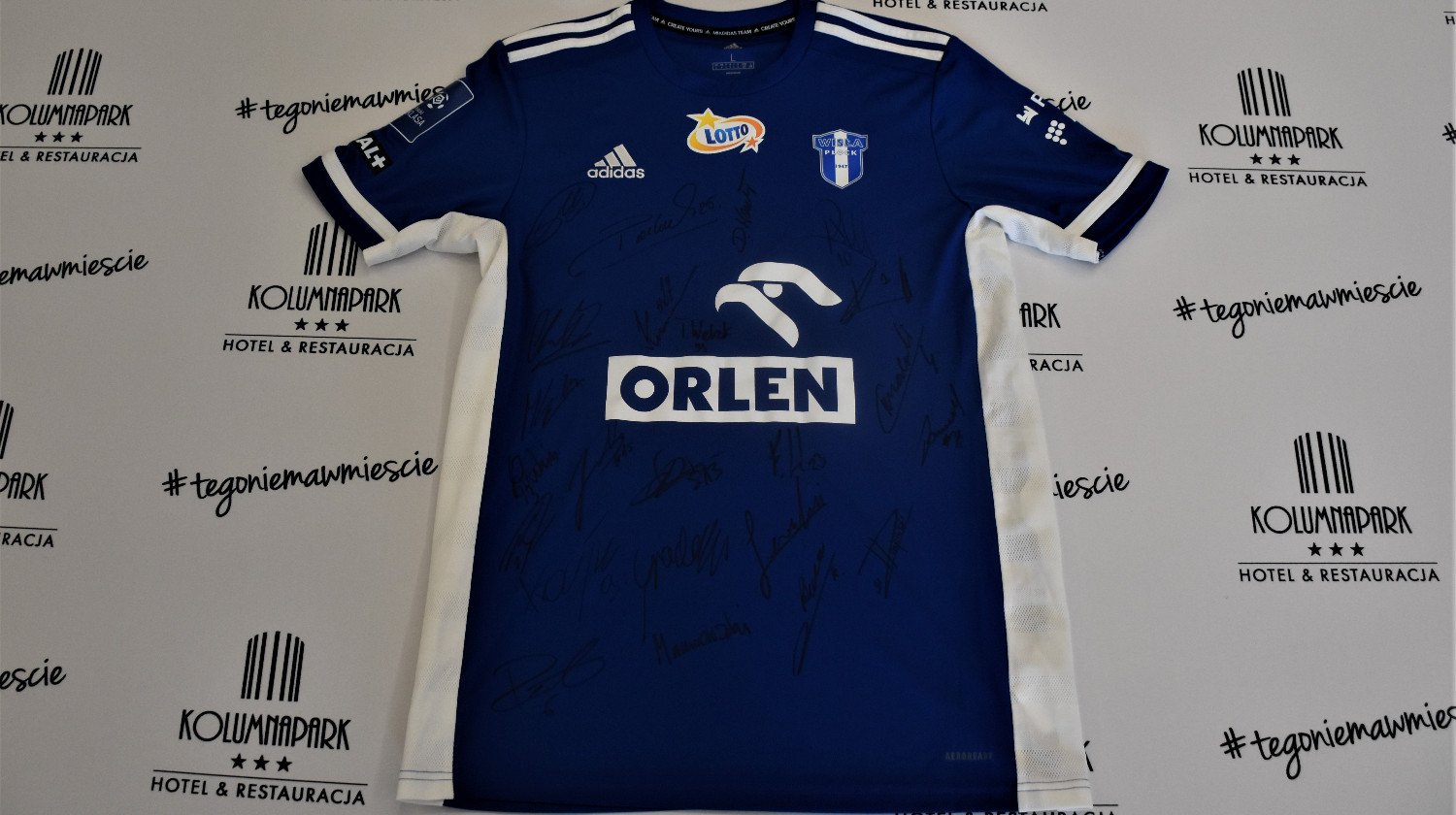 Koszulka piłkarska Wisła Płock z autografami