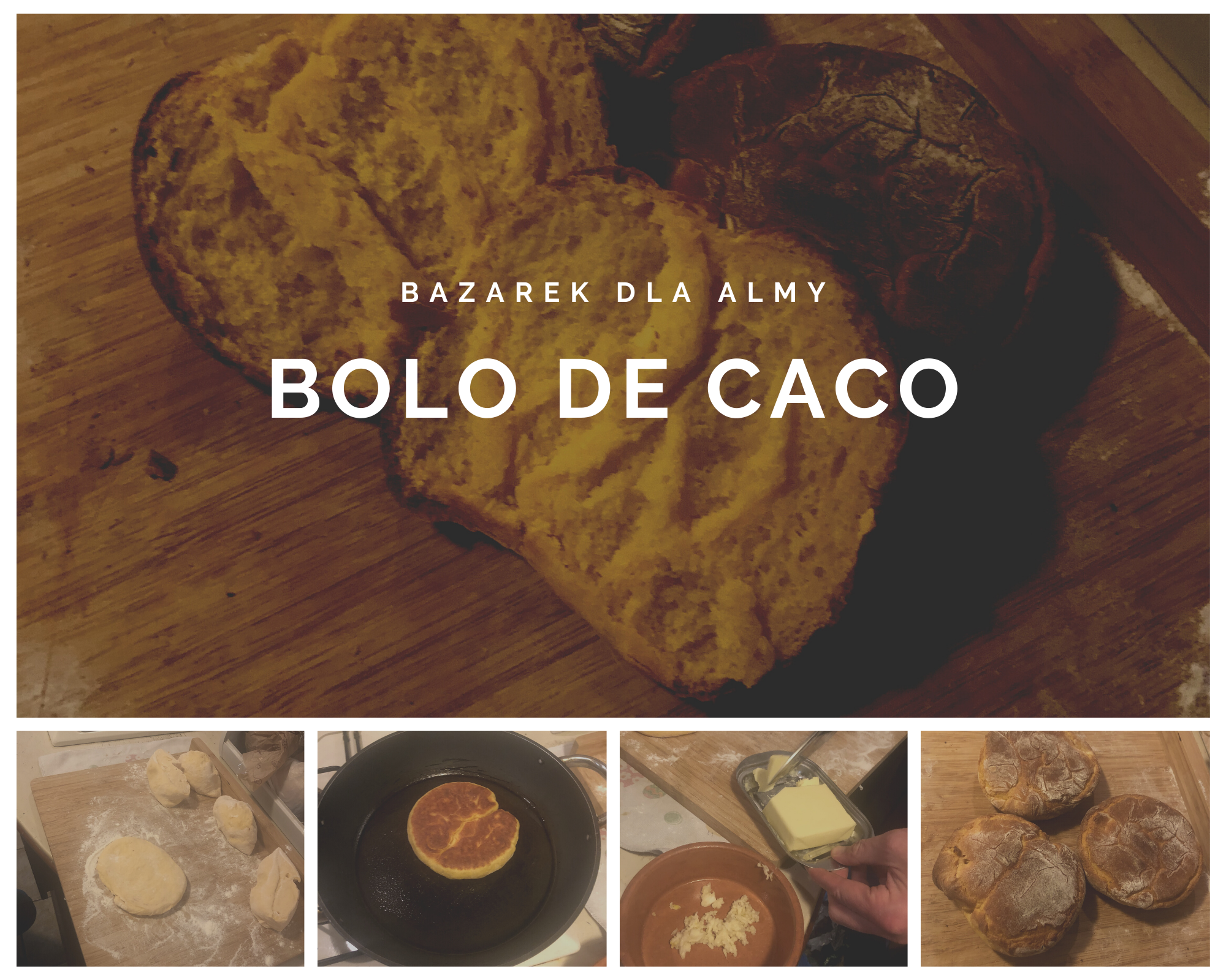 Kolejny magiczny przepis - tym razem chlebek z Madery Bolo de Caco.