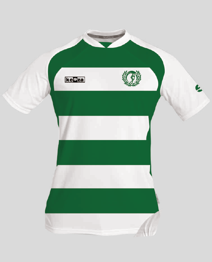 Kolekcjonerska koszulka meczowa KEEZA biało-zielona