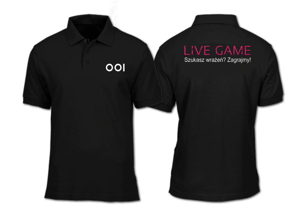 Okazjonalna koszulka polo i zaproszenie do transmisji turnieju LIVE GAME na żywo!