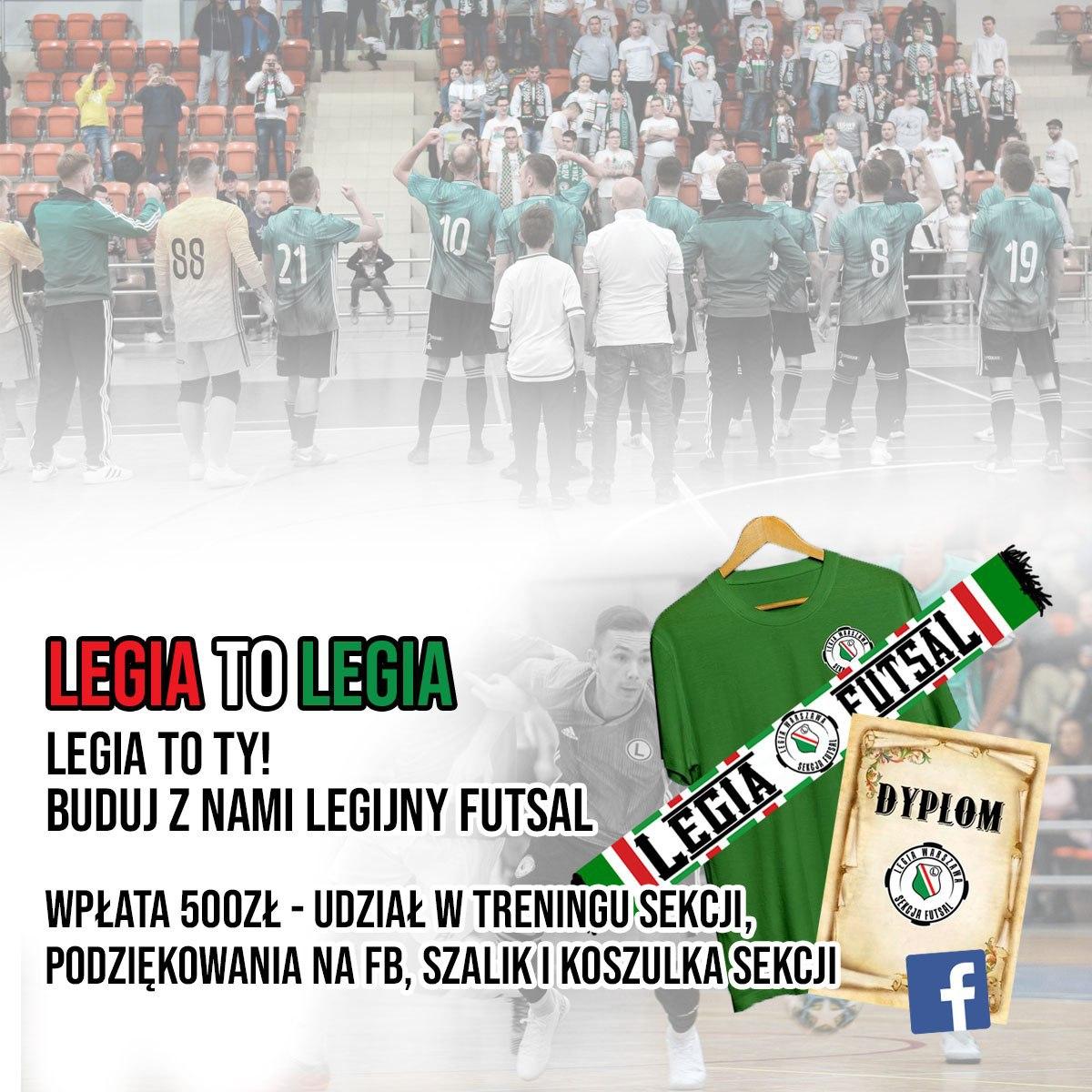 Udział w treningu sekcji Legii Futsal