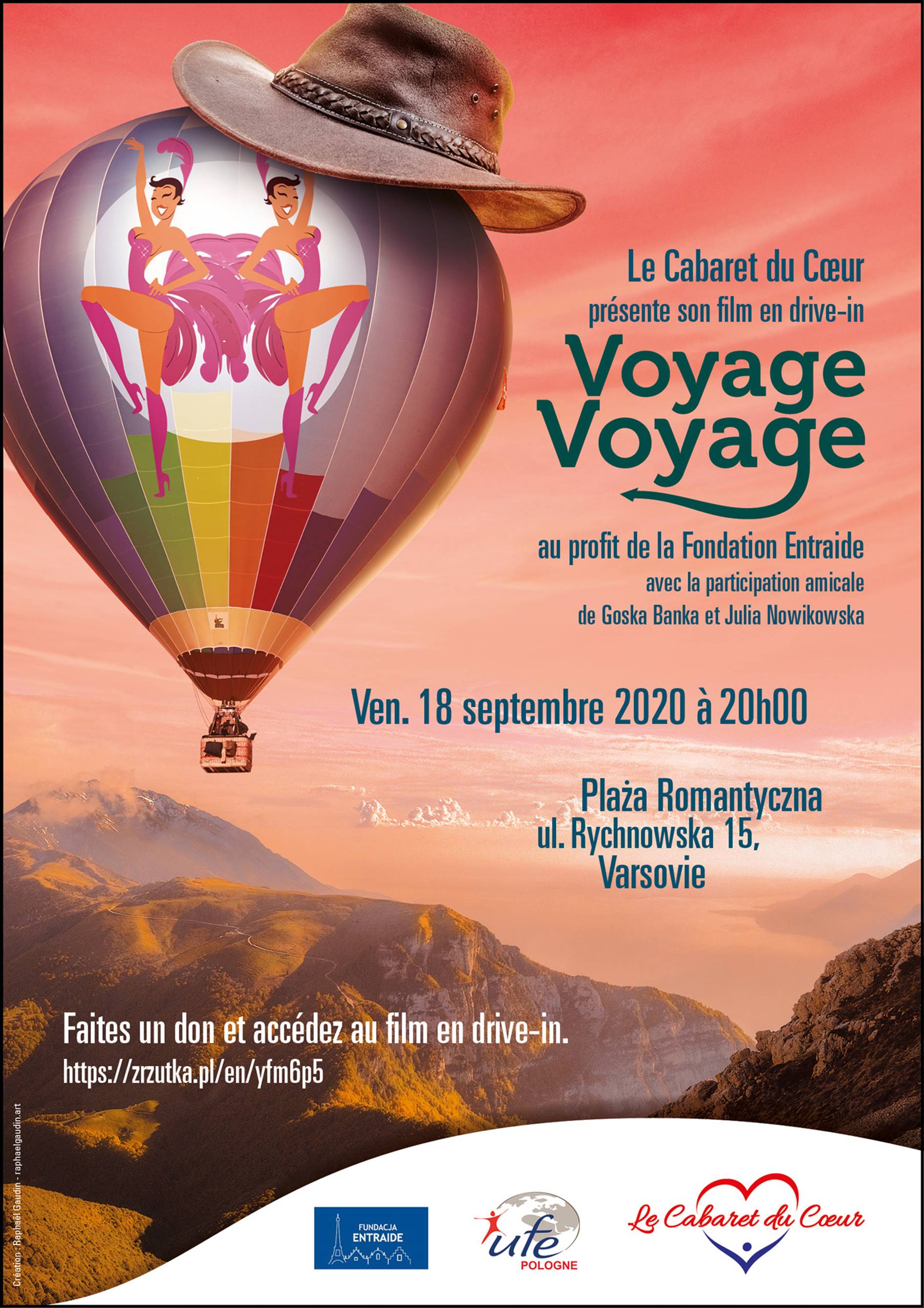 Invitation to the Show "Cabaret du Coeur" - 1 seat in a deckchair