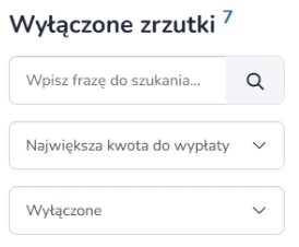 Widok mobilnej listy „Moje zrzutki” w Zrzutka.pl z rozwiniętym menu sortowania umożliwiającym zmianę kolejności wyświetlania zbiórek